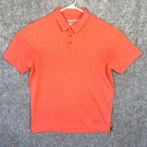 Municipal Sport Utility Gear Men's Large‎ Orange Heather Short Sleeve Polo Shirt